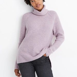 Madewell Purple Lavender Mercer Turtleneck Sweater in Coziest Yarn Size XS